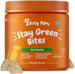 Zesty Paws Stay Green Bites for Dogs - Grass Burn Soft Chews for Lawn Spots Caused by Dog Urine - with Cranberry for Urinary Tract & Bladder - Chicken - 90 Count