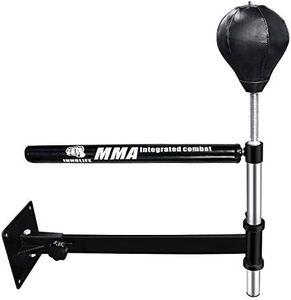 INNOLIFE Wall Mount MMA Boxing Speed Trainer Punching Spinning Bar with Punching Ball