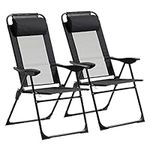 Outsunny Folding Patio Chairs Set o