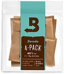 Boveda 49% Two-Way Humidity Control Packs for Music Instruments – 4 Pack – Standard Size – Prevents Warping & Cracking for Wooden Instruments– Humidifier Packs for Instrument Cases – Resealable Bag