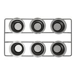 Winfeb Popover Baking Pan- Vertical 6 Cup with Non-Stick Finish- Complete with Mini Basting Brush, Black