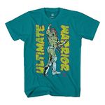 WWE Mens Ultimate Warrior Shirt - Ultimate Warrior - World Wrestling Champion T-Shirt, Jade, XX-Large