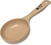 Carlisle 433006 Solid Short Handle Portion Control Spoon, 6 oz, Beige (Pack of 12)