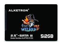 ALKETRON FireWizard - 512GB SSD 2.5inch SATA3 Gaming Internal Solid State Drive with Metal Heatsink casing 590/(R) 560(w) MBps Speed for Laptop; Desktop - 5Year Warranty