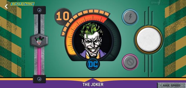 Scalextric Batman vs Joker Slot Car Racing Set – Includes Track & Cars