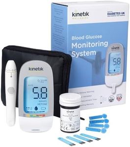 Kinetik Wellbeing Blood Sugar Monitor - Glucometer Kit for Diabetic Home Testing Used by the NHS, Blood Glucose Meter for Precise Sugar Level Monitoring, Supporting Diabetes UK