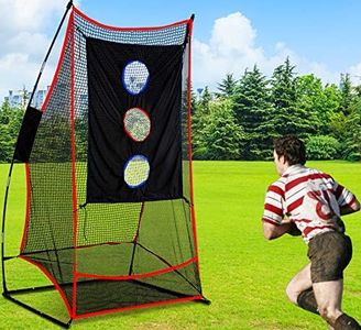 KAIDIDA Football Throwing Net - 6x3ft Durable Portable Training Target for Backyard Sports Field Use Ideal for Adults Teens and Coaches