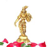 anciently Andal Idol Brass Small | Andal Devi Idol | Andal Idol Small | Andal Devi Idol Brass, Height 8CM Gold Colour 1 Piece