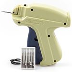 Clothes Tagging Tag Gun Price Labeller Labelling Machine Clothing Laundry Pricing Pricemarker Kit Fabric Tag Attacher Fasteners with 6 Stainless Steel Needles + 1000 Kimble Barbs 80mm