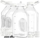 Syntic 4 Pack 2 Qt Glass Milk Bottl