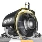 HOLKIE Office Chair Wheels 10x22mm 1KEA ONLY 2 Inch Castors Replacement, Black Dual Rubber Smooth & Silent Desk Chair Casters Wheels-Set of 5 For Hardwood Floors & Carpet Computer Gaming Rollers