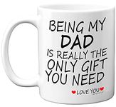 Stuff4 Being My Dad Mug - Father's Day Present from Son Daughter, 11oz Ceramic Dishwasher Safe Coffee Mugs - Perfect for Birthday, Christmas, Secret Santa, Daddy Birthday Gifts, Cup from