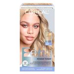 L'Oréal Paris Feria Long-Lasting Anti Brass Power Hair Toner, Champagne Blonde, Ammonia Free Demi Permanent Hair Color, 1 EA(Packaging May Vary)