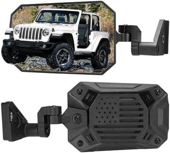 JOYTUTUS Mirrors Doors Off Compatible with Wrangler JL Gladiator JT 2018-2026, Wrangler JL Side Mirrors with Doors Off Wider View No Vibrate & Wobble (Patented), Not Fit Doors On
