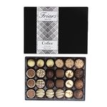 Friars Coffee Chocolate Selection Box - 24 Chocs | Tiramisu, Cappuccino, Caramel, Liqueur, White, Milk & Dark Chocs | Premium Chocolates For Special Occasions & Gifts | Suitable for Vegetarians