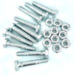 Jzenol Shear pin and nut Set of 10, Suitable for Ariens 532005 53200500 510016 51001600, Compatible with Ariens Classic 24E, Compact 20, Compact 24, Compact Track 24, SNO Tek 20 120V Snow Blower