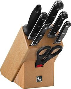 ZWILLING Professional S Messerblock mit Messer 8-teilig, Rostfreier Spezialstahl, Made in Germany, Holz