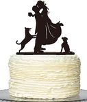 Wedding Cake Topper,Dog Funny Mr & Mrs, Bride and Groom Wedding Party Decoration —Dogs