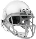 Xenith Youth X2E+ White Football Helmet w/Grey XRS21 Facemask & White Chinstrap - Small