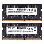 PNY Performance 32GB (2x16GB) DDR4 DRAM 3200MHz (PC4-25600) CL22 (Compatible with 2933MHz, 2666MHz, 2400MHz or 2133MHz) 1.2V Notebook/Laptop (SODIMM) Computer Memory Kit – MN32GK2D43200-TB