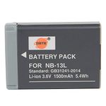 Spare Battery Compatible with NB-13L NB13L PowerShot G5X G7X G9X, G5X Mark II, G7X Mark II, G9X Mark II, SX720 HS, SX730 HS, SX620 HS,PowerShot SX740 HS Digital Camera