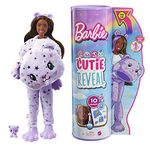 ​Barbie Cutie Reveal Fantasy Series Doll with Teddy Bear Plush Costume & 10 Surprises Including Mini Pet & Color Change, Gift for Kids 3 Years & Older