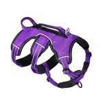 Tuff Pupper Escape Proof No Escape Dog Harness | 5 Point Adjustable Fit Harness for Dogs | Padded Dogs Harnesses | Handle Dog Lift Harnesses