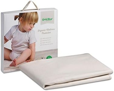 The Little Green Sheep Waterproof Mattress Protector, Organic Cotton, (to fit Boori Crib), 77 x 132 cm