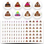 Joyful Artistry Poop Stickers - 420 Cute Poop Stickers for Poop Party Decorations, Poop Stickers for Potty Training, Poop Party Supplies, Poop Sticker Kids, Poop Gifts (420)