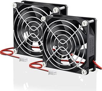 GDSTIME 2 Pack 80mm x 80mm x 25mm 12V DC Brushless Cooling Fan