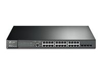 TP-Link JetStream 24-Port Gigabit L2 Managed PoE+ Switch with 4 SFP Slots (T2600G-28MPS)