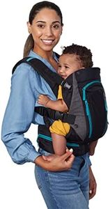 Infantino Carry On Multi-Pocket Carrier - All-Positions, Black, Ergonomic Design for Newborns and Toddlers, 8-40 lbs. with Forward-Facing, in-Facing and Backpack Positions Plus 6 Storage Pockets