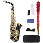 Summina Golden Lacquered Brass Saxophone With E Flat Note, Alto-Saxophone, Key Type 82z, Wind Instrument, Wood, With Brush, Cloth, Gloves, Padded Strap