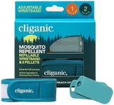 Cliganic Mosquito Repellent Refillable Wristband & Pellets