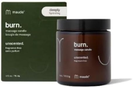Maude Burn No. 0 - Unscented Jojoba Oil Massage Candle with Hydrating, Skin-Softening Soybean Oil - Paraben, Cruelty + Phthalate-Free Massage Oil Candle - Home + Self Care Gifts for Women & Men (2 oz)