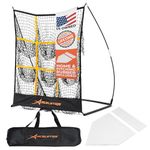 Pitching Target Baseball Net with 9 Targets Baseball Training Equipment for Youth and Adults | Baseball and Softball | Flexible Design for Portability [Carry Bag Included]