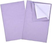 SEVENWELL 2pcs Jewelry Polishing Cleaning Cloth Large 10'' x 12'' for Sterling Silver Jewelry Gold, Diamond, Platinum, Precious Stones, Coins (Purple)