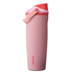 Owala FreeSip Sway Insulated Stainless Steel Water Bottle with Two-Way Spout, Built-In Straw and Bucket Handle, Made for Travel, School, and Sports, 890ml, BPA Free, Leak Proof, Angel Food Cake,(Pink)