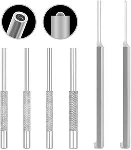 SEDY 6-Pieces Roll Pin Starter Punch and Bolt Catch Install Punch Set, 1/16", 5/64", 3/32", 1/8"