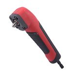 Shockwave Impact Duty Right Angle Attachment, Right Angle Drill Right Angle Driver Screwdriver Socket Adapter ABS Handle Power Tool, Drill Accessory, 90 Degree Angled Drill Adapter(Black Red)