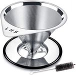 LHS Pour Over Coffee Dripper Stainl