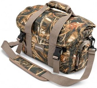 HUNTPAL Hunting Duffle Bag Tactical Shooting Range Bag with Versatile Pockets, Water-Resistant Waterfowl Camo Pack for Hunting Blind, Hand Carry or Shoulder Carry