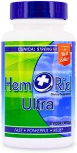 HemRid Ultra - Herbal Hemorrhoid Pills for Quick Comfort (2 Week Dose). Made in The USA. Assurance to Work or Your Money Back.