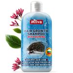 Milva Hair Growth Shampoo with Quinine Extract | 200 ML Anti Hair Loss Shampoo for Women & Men | Natural Hair Thickening Shampoo for Fine Hair | Hair Thinning Treatment that Nourish Scalp & Follicles