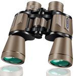 PISEZ 20X50 Binoculars for Adults High Powered with Low Light Vision,Large View Waterproof Binoculars for Bird Watching Hunting Concert Traveling Theater Opera Sightseeing