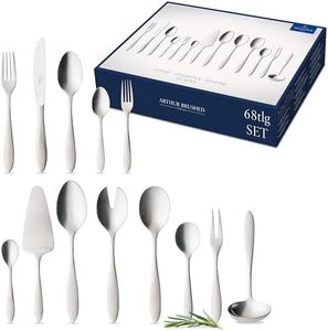 Villeroy & Boch Arthur Couverts de table pour 12 personnes, 68 pièces, Acier inoxydable