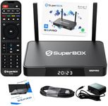 Super Stream S-5-P-ro TV Box,2024 Newest Super Bundle Box Fully,4GB+32GB Storage,6K HMDI,with Voice Remote,Bluetooth 5.2,Quad-Core,with Channels Free,Phone Support & Easy Setup Gudie