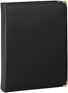 Samsill Classic Zipper Ring Binder - 1.5-Inch, Black (15250)