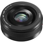 Panasonic H-H020A LUMIX G Ultra-Portable Pancake Lens, 20mm/F1.7 ASPH F1.7 Briightness Fixed Focal Length Produces Bright Photos with Dramatic Soft Focus