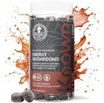 B12 Energy Support Mushroom Gummies with Cordyceps and Maitake by Known Nutrition | Delicious Natural Mixed Berry Flavour | 60 Two-a-Day Vegan Gummies (One Month’s Supply)